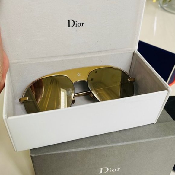 Dior Revolution 2 Aviator Gold glasses main image 6